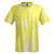 Multiple Lines Pattern Lacrosse Shooter Shirt - Yellow Bright and White