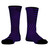 Multiple Lines Pattern Athletic Crew Socks - Purple Medium and Black