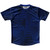 Multiple Lines Pattern Running Shirt Track Cross Made In USA - Blue Royal and Black