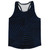 Multiple Lines Pattern Running Racerback Singlet - Blue Navy and Black