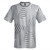 Multiple Lines Pattern Lacrosse Shooter Shirt - Grey Dark and White