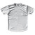 Multiple Lines Pattern Custom Finish Line  Running Shirt Track Cross Made In USA - Grey Medium and White