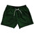 Multiple Lines Pattern 5" Swim Shorts Made in USA - Green Hunter and Black Multiple Lines Pattern 5" Swim Shorts Made in USA - Green Hunter and Black