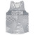 Multiple Lines Pattern Custom Finish Line  Running Racerback Singlet - Grey Dark and White
