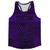 Multiple Lines Pattern Custom Finish Line  Running Racerback Singlet - Purple Lakers and Black