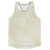 Multiple Lines Pattern Running Racerback Singlet - Vegas Gold and White