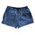Multiple Lines Pattern 2.5" Swim Shorts Made in USA - Blue Carolina and Black
