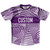 Multiple Lines Pattern Finish Line  Running Shirt Track Cross Made In USA - Purple Medium and White