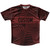 Multiple Lines Pattern Custom Finish Line  Running Shirt Track Cross Made In USA - Red Maroon and Black