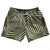 Multiple Lines Pattern 5" Swim Shorts Made in USA - Vegas Gold and Black