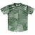 Multiple Lines Pattern Running Shirt Track Cross Made In USA - Green Forest and White