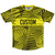 Multiple Lines Pattern Finish Line  Running Shirt Track Cross Made In USA - Yellow Bright and Black