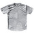 Multiple Lines Pattern Running Shirt Track Cross Made In USA - Grey Dark and White