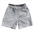 Multiple Lines Pattern Soccer Shorts Made In USA - Grey Dark and White