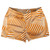 Multiple Lines Pattern Shorty Short Gym Shorts 2.5" Inseam Made In USA - Orange Tennessee and White Multiple Lines Pattern Shorty Short Gym Shorts 2.5" Inseam Made In USA - Orange Tennessee and White
