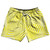 Multiple Lines Pattern 5" Swim Shorts Made in USA - Yellow Bright and White