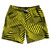 Multiple Lines Pattern Swim Shorts 7" Made in USA - Yellow and Black Multiple Lines Pattern Swim Shorts 7" Made in USA - Yellow and Black