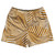 Multiple Lines Pattern Rugby Shorts Made In USA - Orange Burnt and White