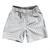 Multiple Lines Pattern Athletic Running Fitness Exercise Shorts 7" Inseam Shorts Made In USA - Grey Medium and White