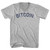 Bitcoin Adult Cotton V-neck T-shirt - Grey Heather