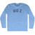 Big Z Adult Tri-Blend Long Sleeve T-shirt - Athletic Blue