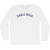 Eagle Rock Adult Cotton Long Sleeve T-shirt - White