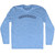 Crawdaddy Adult Tri-Blend Long Sleeve T-shirt - Athletic Blue