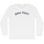 Dana Point Adult Cotton Long Sleeve T-shirt - White