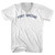 Fort Greene Adult Cotton V-neck T-shirt - White
