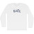 Gael Adult Cotton Long Sleeve T-shirt - White
