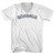 Gowanus Adult Cotton V-neck T-shirt - White