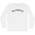 Islamorada Adult Cotton Long Sleeve T-shirt - White