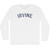 Irvine Adult Cotton Long Sleeve T-shirt - White