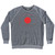 Japan Country Flag Adult Tri-Blend Sweatshirt - Athletic Grey