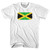 Jamaica Country Flag Womens Cotton Junior Cut T-Shirt - White