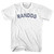 RANDOS Womens Cotton Junior Cut T-Shirt - White
