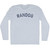 RANDOS Adult Tri-Blend Long Sleeve T-shirt - Athletic White