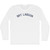 Sky Lagoon Adult Cotton Long Sleeve T-shirt - White