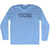 Ticos Adult Tri-Blend Long Sleeve T-shirt - Athletic Blue