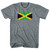 Jamaica Country Flag Womens Tri-Blend Junior Cut T-Shirt - Athletic Grey