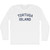 Tortuga Island Adult Cotton Long Sleeve T-shirt - White