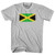 Jamaica Country Flag Adult Cotton T-shirt - Cool Grey