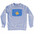 Kosovo Country Flag Adult Tri-Blend Sweatshirt - Heather Grey