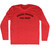 Chicago Cracker Thin Crust Adult Tri-Blend Long Sleeve T-shirt - Athletic Red