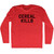 Cereal Kills Adult Tri-Blend Long Sleeve T-shirt - Athletic Red