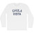 Chula Vista Adult Cotton Long Sleeve T-shirt - White