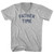 Father Time Adult Cotton V-neck T-shirt - Grey Heather