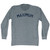 MAXIMUM Adult Tri-Blend Long Sleeve T-shirt - Athletic Blue