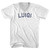 Luigi Adult Cotton V-neck T-shirt - White