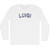 Luigi Adult Cotton Long Sleeve T-shirt - White
